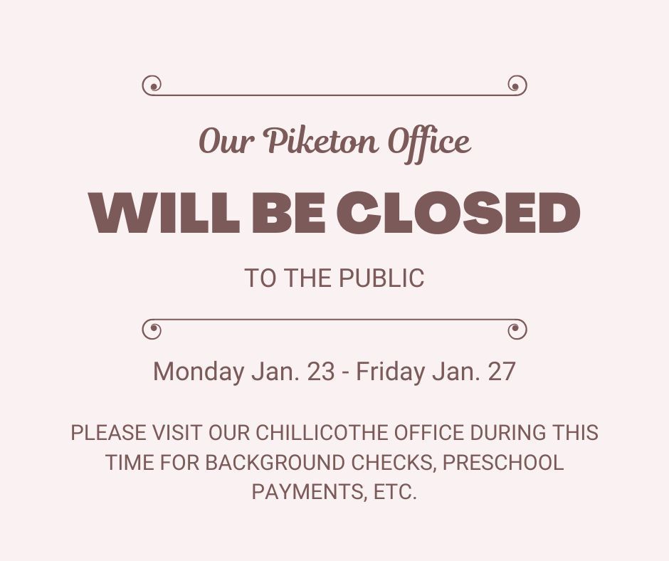 Piketon Office closed